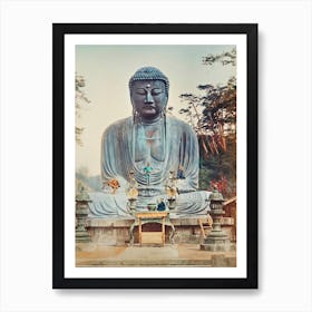 The Bronze Buddha At Kamakura, Ogawa Kazumasa Art Print