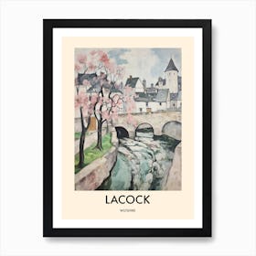 Lacock (Wiltshire) Painting 4 Travel Poster Art Print