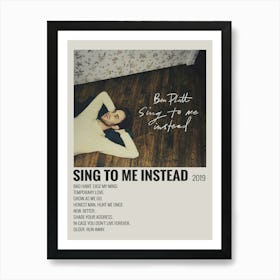 Sing To Me Instead 2019 Ben Platt Canvas Poster Bedroom Decoration Art Print