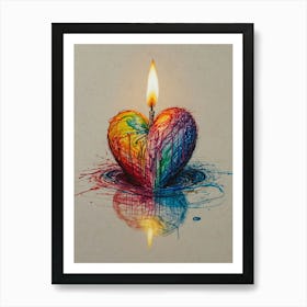 Heart Of Love 61 Art Print