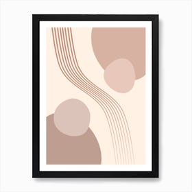 Calming Abstract Painting in Neutral Tones 13 Art Print