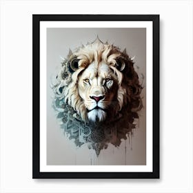 Lion Head 54 Art Print