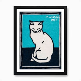 Sitting Cat Art Print