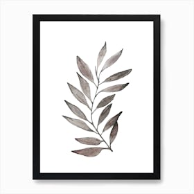 Brown Leaves Art Print