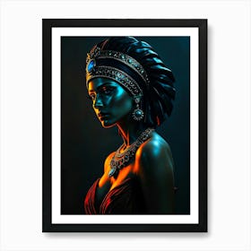 Cleopatra Portrait - Diverse Art Illustration 10 Art Print