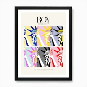 I Love Liberty Poster|Roy Lichtenstein 1982 Art Print