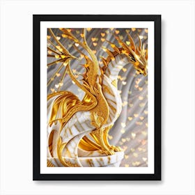 Golden Dragon 5 Art Print