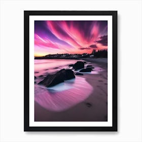 Sunset On The Beach 902 Art Print