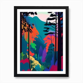 Bohemian Switzerland National Park Czech Republic Pop Matisse Art Print