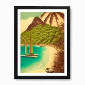 Grenadines Saint Vincent And The Grenadines Vintage Sketch Tropical Destination Art Print