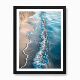 Waves On The Beach Art Print