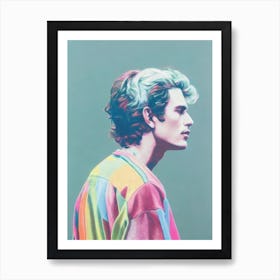 John Mayer Colourful Illustration Art Print