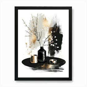 Black And Gold 19 Art Print