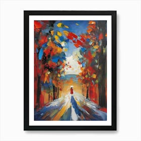 Autumn Walk 1 Art Print