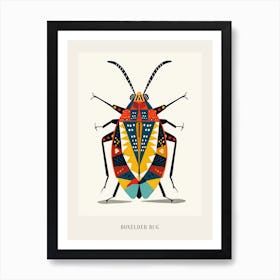 Colourful Insect Illustration Boxelder Bug 5 Poster Art Print