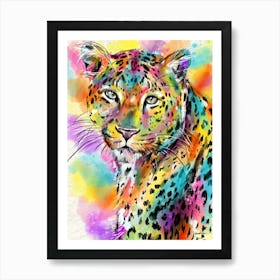 Leopard Painting Art Print