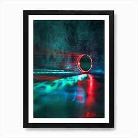 Abstract Light Rays Art Print