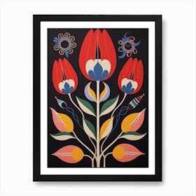 Flower Motif Painting Tulip 5 Art Print