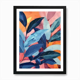 Abstract Leaves 14 Art Print