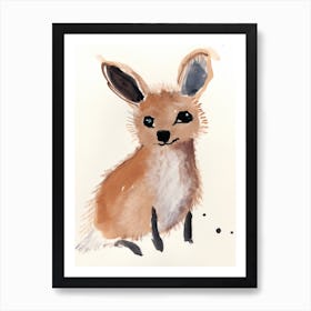 A Joey Watercolour Childrens Drawing 4watercolour Art Print