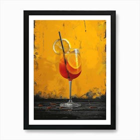 Aperol Spritz Orange 3 Art Print