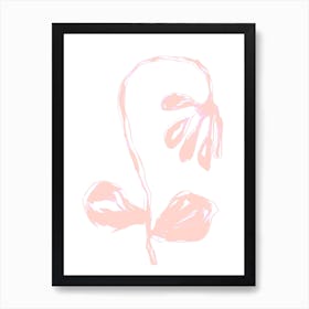 Peach Fuzz Bloom Art Print