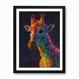 Giraffe Canvas Art 7 Art Print