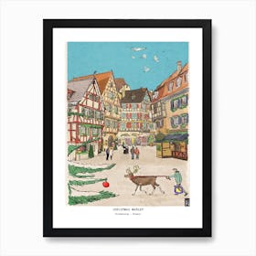 Christmas Market Strasbourg France Art Print