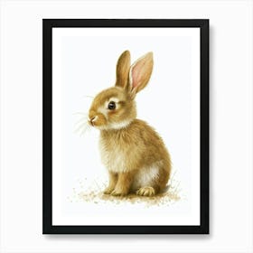 Britannia Petite Rabbit Nursery Illustration 3 Art Print