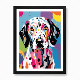 Paint Splash Dalmation 2 Art Print