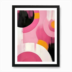 Pink Circles 3 Art Print