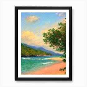 El Yunque Beach Puerto Rico Monet Style Art Print