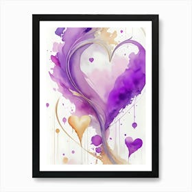 Purple Heart Art Print