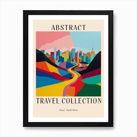 Abstract Travel Collection Poster Seoul South Korea 2 Art Print