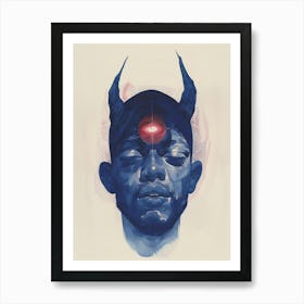 Demon Head Art Print