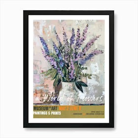 A World Of Flowers, Van Gogh Exhibition Lavender 4 Art Print