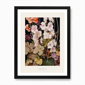 Flower Illustration Coral Bells 3 Poster Art Print