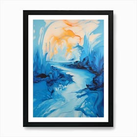 Abstract Of A River Art Print