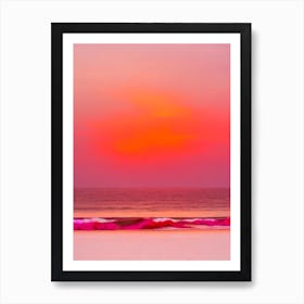 Clearwater Beach, Florida Pink Beach Art Print