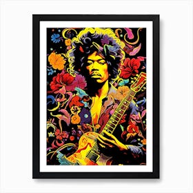 Jimi Hendrix 1 Art Print