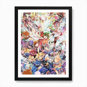 Yugioh Anime Art Print