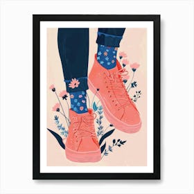 Flowers And Sneakers Spring 5 Art Print