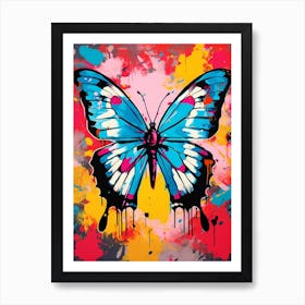 Pop Art Brimstone Butterfly 2 Art Print