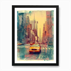 Polaroid Inspired New York Cityscape  2 Art Print