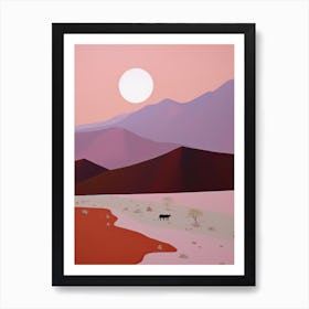 Atacama Desert   South America (Chile), Contemporary Abstract Illustration 4 Art Print