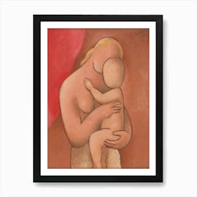 Mother With Child, Mikuláš Galanda 1 Art Print