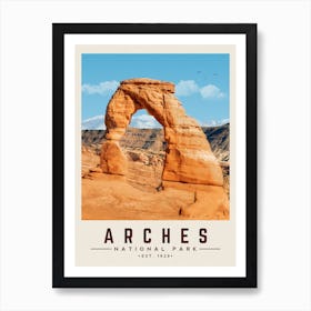 Arches Minimalist Travel Poster Art Print