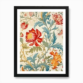 Floral Wallpaper 67 Art Print