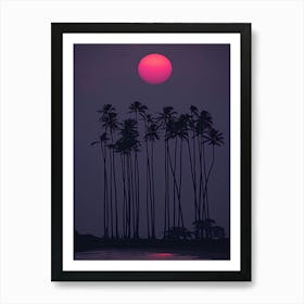 Palm Beach Tropical Sun Nature Palm Tree Exotic Art Print