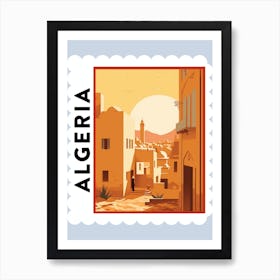 Algeria 2 Travel Stamp Poster Art Print